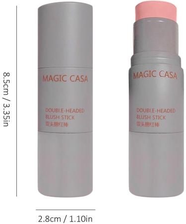 Cheek Stick Blusher Balm Double-Head Face Cream Blusher with Sponge Head - Long-Lasting Cheeks Blusher Face Makeup Beauty Blusher for Girls Women Frifer Smoky Rose - Buy Online on GoSupps.com