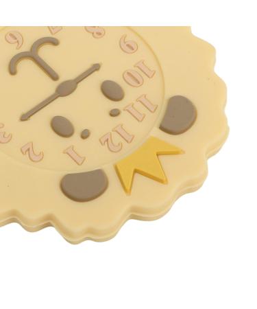 Cartoon Animal Alarm Clock Shaped Teething Toy | Silicone Gum Relief Toy for 0-12 Months Baby - Buy Online on GoSupps.com