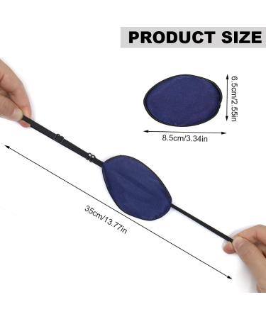 Silk Elastic Eye Flaps for Adults - Adjustable Strabismus & Amblyopia Support - Blue & Black (2 Pack) - Buy Online on GoSupps.com