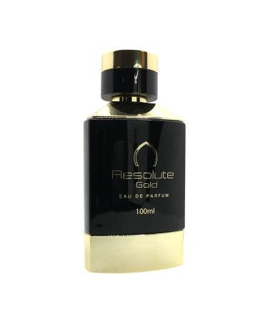 Maison d'Orient RESOLUTE GOLD a Perfume for Women and Men a Warm Spicy Leather Fragrance with Wood and Amber Accords 3.4 Oz