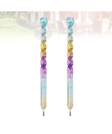Healifty 2-Piece Manicure Tools Set | Nail Art Picker Dotting Pen & Acrylic Handle | Perfect for Nail Painting & Decoration - Buy Online on GoSupps.com
