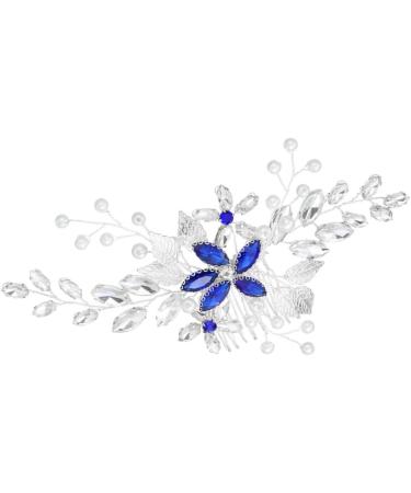 FRCOLOR Set of 3 Bridal Hair Jewellery Flower Hair Bridal Hair Clip Tiara Hair Pin Hair Accessories Made of Rhinestone Headpiece Made of Artificial Pearls European and American Accessories Comb - Buy Online on GoSupps.com
