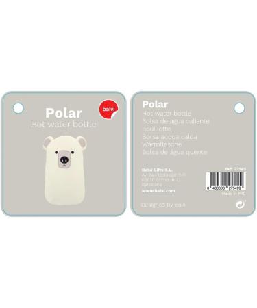 Shop Balvi Polar Bear Hot Water Bottle - White Soft Surface Rubber - Ideal for Cozy Comfort - Buy Online on GoSupps.com