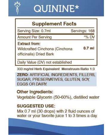 Secrets of the Tribe Quinine Alcohol-Free Tincture 680mg - Leg Cramp Support Supplement - 4 Fl Oz - Buy Online on GoSupps.com
