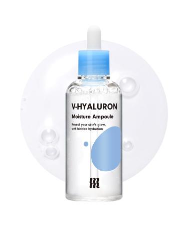 BY MERZY V-Hyaluronic Acid Moisture Ampoule - Hyaluronic Acid Moisture Boost Hydration Ampoule Skin Soothing All skin type Serums Korean Skincare (100ml/3.38 fl.oz.)