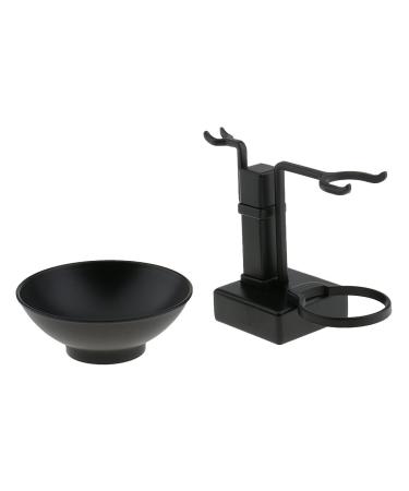 Premium Black Men's Shaving Set with Soap Dish - Safety Razor & Brush Holder - International Shipping - Buy Online on GoSupps.com