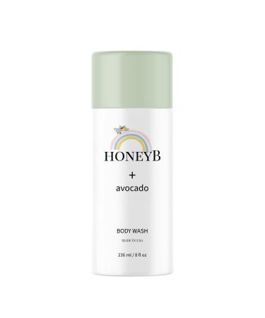 HONEYB Baby Body Wash and Shampoo with Avocado Oil Formulated with Gentle Baby Skincare Products | All-Natural Ingredients to Deeply Moisturize Skin 8 FL 0z