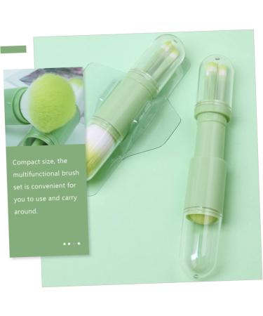 Angoily 3 Sets Telescopic Makeup Brush Girls Suit Makeup Loose Powder Brush Travel Kit for Women Dresser Tool Eyeshadow Brush Green Suits Eyebrow Eye Shadow Brush Artificial Fiber Portable - Buy Online on GoSupps.com