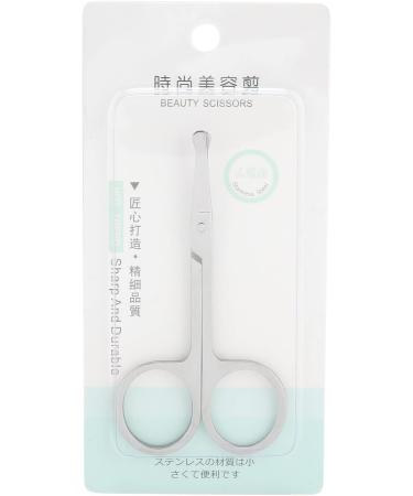 JTLB Round Nose Stainless Steel Nose Hair Scissors - Precision Grooming for Eyebrows Eyelashes & Moustaches | International Shipping Available - Buy Online on GoSupps.com