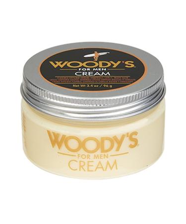 Woody's Styling Cream for Men, Flexible Styling Cream, Controls Curly and Wavy Hair, Water-Soluble with a Healthy Shine Finish, Adds Volume and Thickness, contains Fibroin, Compact-size, 3.4 oz. 1-Pack 3.4 Ounce (Pack of 1…