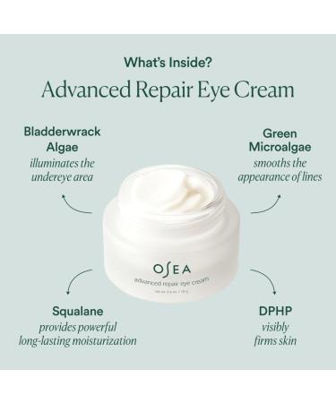 OSEA Advanced Repair Eye Cream - Hydrating Anti-Aging Under Eye Cream | Clean Beauty Skincare | 0.6oz - Buy Online on GoSupps.com