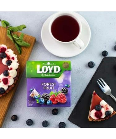 Loyd the Magic Experience Forest Fruit Flavoured Fruit Tea 40g | 20 Tea Bags | Poland Tea Brand | Tea Bags Individually Wrapped | Tea for Every Guest (Forest Fruit 2 Pack) Forest Fruit 2 Pack - Buy Online on GoSupps.com