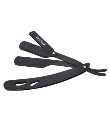 Premium Straight Razor for Men - Single Blade Cutthroat Razor with 10 Replaceable Stainless Steel Blades - Barber Straight Edge Razor Kit (Black - Buy Online on GoSupps.com