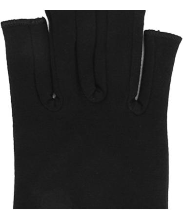 Arthritis Relief Gloves Soreness Relief Fingerless Cotton Compression Gloves Soft Portable for Cycling for Women (M) - Buy Online on GoSupps.com