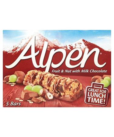 Alpen Alpen 5 x 29g Milk Chocolate Fruit & Nuts Bars