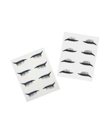 DOITOOL 8 Pairs Glitter Eyeliner Stickers Eyeliner Sticker Shiny Eyelash Tapes Cosmetics Water Proof Miss 1 count (Pack of 1) As Shown