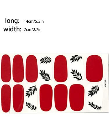 dijiusidy Nail Art Stickers Self-Adhesive Fingernail Decal with Strap Glue DIY Art Decor Full Cover Manicure Kits for Women Girls YMX191 - Buy Online on GoSupps.com