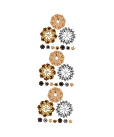 HOMSFOU 105 Pcs Christmas Wreath Decoration Red Berries Pine Needles Holiday Candle Rings Mini Pinecones Bulk Holiday Wreaths Wreath Garland Picks Photo Dried Fruit Christmas Utenciles Assorted Colorx3pcs 2.2x2.2cmx3pcs