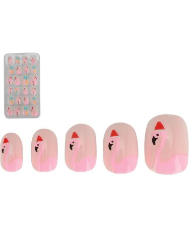 Kids Nail Art Kids False Nails Cartoon Pattern Full Cover Artificial False Nails Children False Nails Colored Girls Press On Nails Removable Kids Fake Nails (04) - Buy Online on GoSupps.com