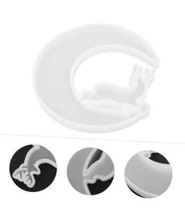 STOBOK Silicone Mold Tool Tray Jewelry Tray Resin Casting Molds Silica Moon Shaped Mold Supplies Self Made White 13.5X12CM - Buy Online on GoSupps.com