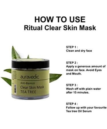 Auravedic Anti Blemish Clear Skin Mask 100 g - Buy Online on GoSupps.com