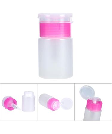 60ML Refillable Liquid Pump Bottle Transparent Empty Pump Dispenser Cosmetic Nail Polish Removal Press Pump Bottle for Nail Art Salon Beauty Salon(White) - Buy Online on GoSupps.com