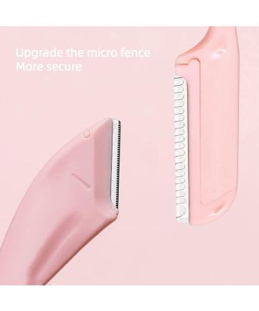 6PCS Pink Eyebrow Trimmer Set | Stainless Steel Razor with Comb | Beauty Tool for Women | Type Hair Removal Accessories - Buy Online on GoSupps.com