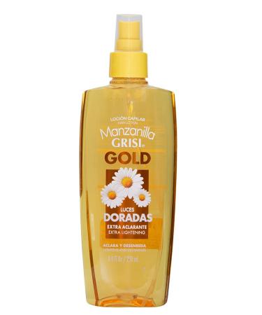 Manzanilla Grisi Gold Hair Lotion 2-Pack - 8.4 FL Oz Spray Bottles with Chamomile Extract - Buy Online on GoSupps.com