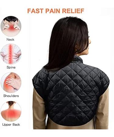 Jqual Heating Pillows for Neck & Shoulders - Portable USB Neck Wrap 20x24 Automatic Shutdown - Perfect for Travel Camping & Outdoors - Black - Buy Online on GoSupps.com