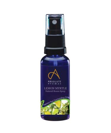 Absolute Aromas Natural Lemon Myrtle Room Spray 30ml with 100% Pure Lemon Myrtle Essential Oil 30 ml (Pack of 1) Single