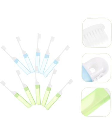 Buy Healeeved Portable Travel Toothbrush - Foldable & Collapsible Manual Toothbrush with Tongue Cleaner | 10-Pack Mini Soft Brush Accessories for International Shipping - Buy Online on GoSupps.com
