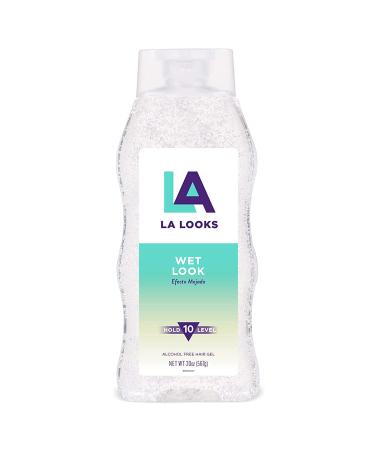 La Looks Gel 10 Wet Looks 20 Ounce (Clear) (591ml) (2 Pack)