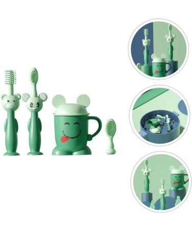 FOMIYES 2 Sets Training Toothbrush for Newborns - Teeth Cleaning Brush with Soft Bristles - Perfect for Infants & Toddlers - Buy Online on GoSupps.com