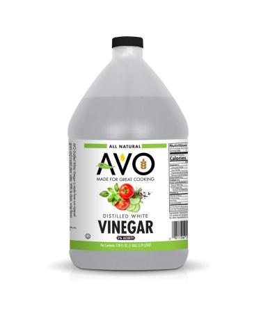 AVO 1 Gallon (128 oz) Pure Natural Distilled White Vinegar - 5% Acidity