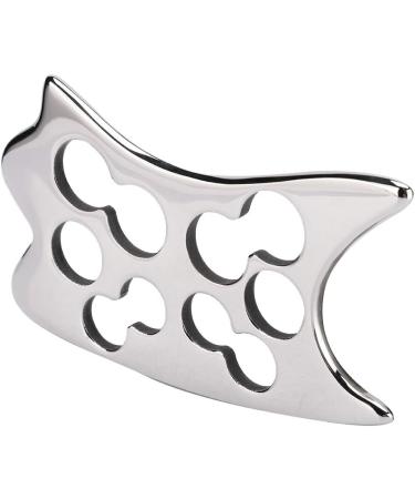 Verdant Touch Gua Sha Board - 304 Stainless Steel Body Massage Tool for Health & Acupuncture | International Shipping - Buy Online on GoSupps.com