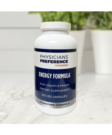 Physicians Preference Vitamins Energy Formula Multivitamin 270 Capsules - Daily Multivitamin with 22 Essential Vitamins & Minerals - 3 Months Supply