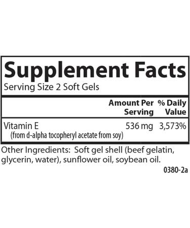 Carlson - E-Gems 800 IU (536 mg) Natural-Source Vitamin E Optimal Wellness 50 Soft Gels 1 Count (Pack of 50) - Buy Online on GoSupps.com