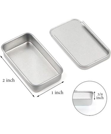 Empty Slide Top Tin Containers for Lip Balm & Crafts - 0.25oz 6 Pack | DIY Supply - Buy Online on GoSupps.com