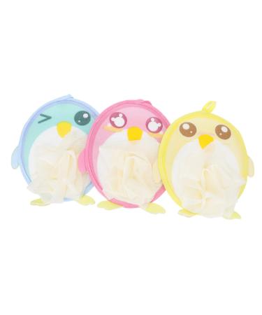 3pcs Bath Towel Cartoon Bath Flowers Bath Shower Balls Cartoon Shower Ball Body Washing Tools Bath Balls Bubble Makers Lovely Bath Scrubbers Mesh Shower Balls Bubble Making Nets