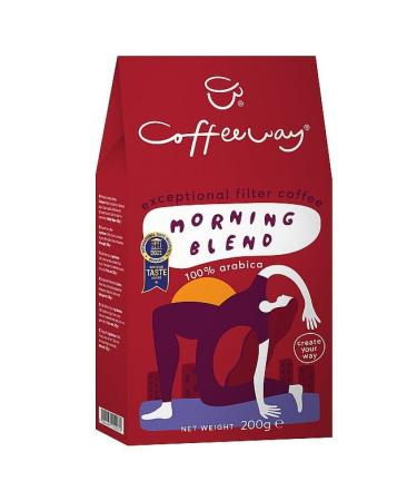 Coffeeway Premium Morning Blend 100% Arabica 200g Ground Coffee. Rich Exceptional Filter Coffee