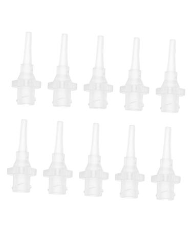 JEWEDECO 100pcs Ear Cleaning Nozzle Cleaning Kits Cleaning Supplies Kit Ear Cleaning Kit Ear Washer Bottle Tips Ear Wax Removal System Accessories Ear Washer Tips Replacement Tip Tube PVC As Shown 3X1.2CM