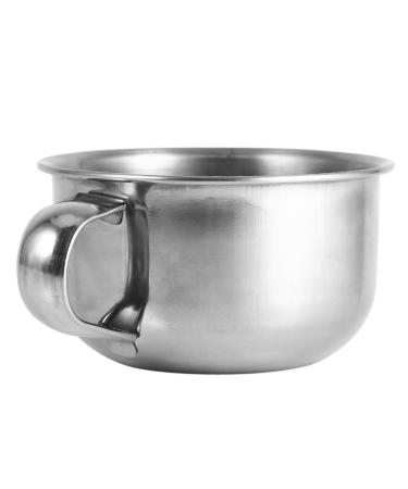 Buy Tbest Men's Shaving Cream Ceramic Soap Mug - Stainless Steel Shaving Bowl with Handle | International Shipping Available - Buy Online on GoSupps.com