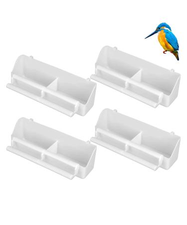 Herchr 4 piece Bird Feder Cage Bird Waterer Dispenser Hanging Food Feeder food bowl for parallel papage Wave parchment-nymphous pigeon Stehr frame cage