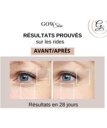  Gowskin Transparent toiletry bag containing 3 anti-aging moisturizing anti-wrinkle plumping products essential for a skincare routine. - Buy Online on GoSupps.com