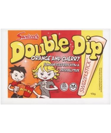 Double Dip Sweets - 3 x 19g Packs Orange and Cherry Sherbet with Candy Stick Dips - Party Filler Sweets Candy Wedding Retro Party Birthday - Buy Online on GoSupps.com
