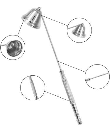 TFsylisa Stainless Steel Candle Extinguisher | Long Handle Bell-Shaped Snuffer | Premium Candle Accessory for Wick Flame Control - Buy Online on GoSupps.com