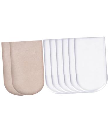 FRCOLOR 1 Set Half Size Heel Pad Sports Heel Pads Creative Heel Pads Shoes Height Increase Pads Invisible Height Pads Comfortable Heel Pads Inner Heightened Sock Pad Sports Heel Insoles