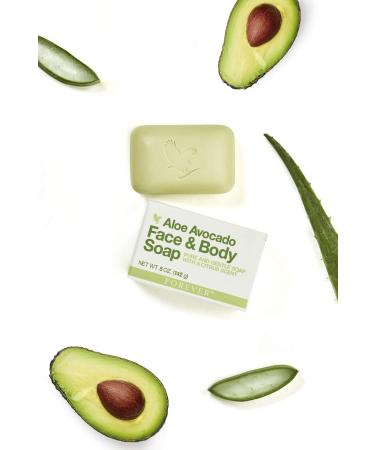 Forever Aloe Avocado Face & Body Soap - Hydrating Cleanser for Skin - Buy Online on GoSupps.com