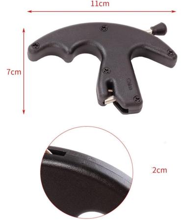 LIZHOUMIL 3 Finger Thumb Bow Release | Compound & Recurve Bow Release Aid | Replaceable Trigger Caliper Grip - Black - Buy Online on GoSupps.com