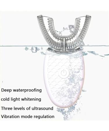 ZHENGE U-Shaped Ultrasonic Electric Toothbrush - 360 Mouth Cleaning LED Light IPX7 Waterproof 3 Cleaning Modes & Whitening - Buy Online on GoSupps.com